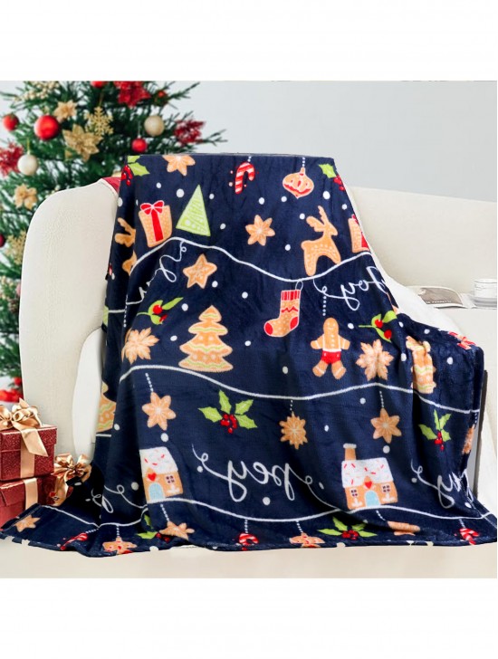 Double Sided Holiday Flannel Blanket